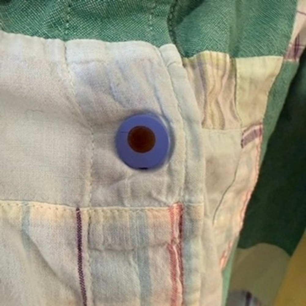 Go Softly Patio Large Patchwork Cotton House Dress Moomoo Cottagecore Pockets - Picture 4 of 9